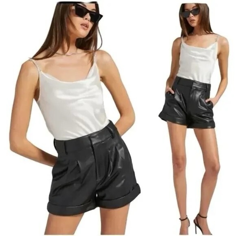 NWT Generation Love Georgie Faux Leather Shorts